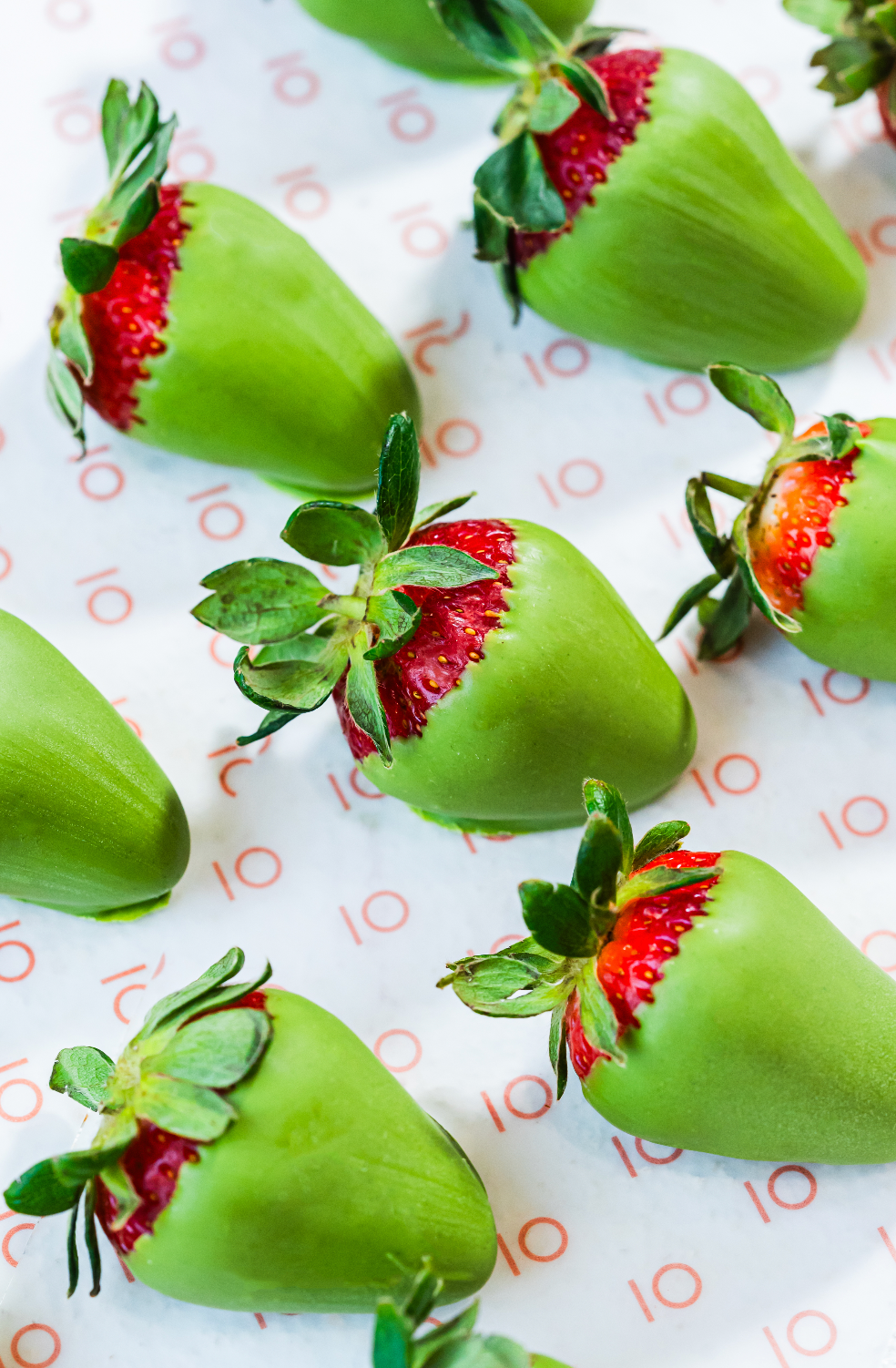 Matcha Dipped Strawberry Box of 12